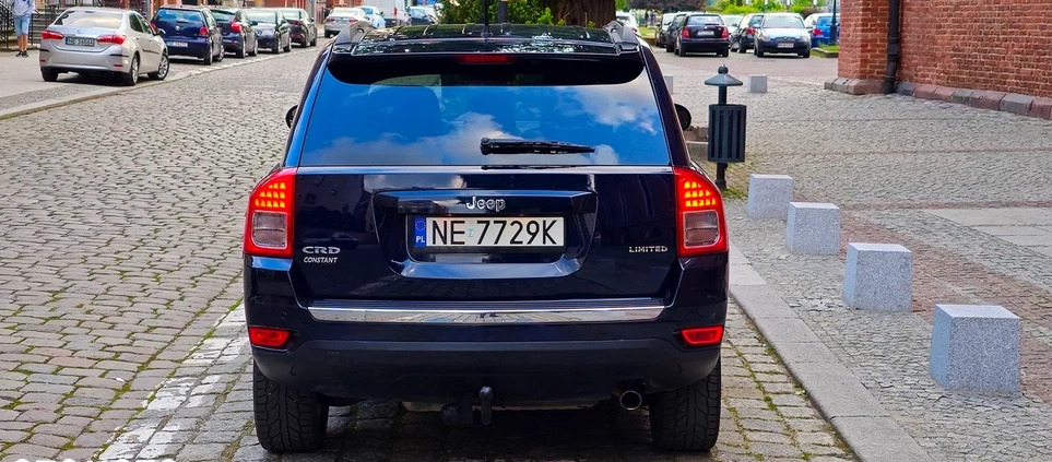 Jeep Compass cena 40900 przebieg: 162000, rok produkcji 2013 z Elbląg małe 742